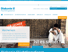 Tablet Screenshot of fluechtlingsdienst.diakonie.at