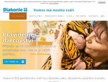 Tablet Screenshot of diakonie.cz